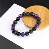 Ch Kros New Black Knight Red Tiger Eye Personalized Handstring Trend Versatile Amethyst for Men and Women