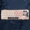 Aksesuarlar PBT KEYCAPS XDA Profil140 Anahtarlar/Set Aşk Pudrası Plastik Boya Yüceltme Oyun Mekanik Klavye Key Müthiş MX Switch