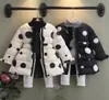 Girls Coat Winter Warm Children039S Clothing Fashion Child Thickening Long Outerwear Kids Baby Girl Polka Dot Wadded Jacket 2015596354