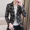 Costumes pour hommes Costume Cross Cross Stripe Slim Single Single confortable Business Trend Spring and Automne Mabe Men