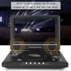 Portable 8,5 pouces Home Car LCD DVD Player Game TV Player 270 ° rotatif écran LCD Disc compact MP3 Visionneuse avec la fonction de jeu 240415