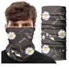 Écharrés Fashion Daisy Series Headscarf dames extérieures anti-sueur à l'épreuve des poussières Scarpe à vélo de sport pour hommes