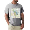 Men's Polos USGS Mapa geológica da América do Norte Fãs de Sports Sports Customs Design seus próprios tamanhos e camisetas brancas simples homens