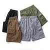 Men's Shorts Summer Split Pants Multi Pocket Work Loose And Comfortable Outdoor Mountain Style Large Japanese Cool