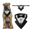 Hundkläder mjuk husdjur krage paljett bågbandana för hundar justerbar bekväm triangel halsduk fest dekor liten