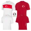 Erkekler Turkiye Futbol Forması 2024 Euro Kupa Türkiye Milli Takımı Evde Demiral Kokcu Yandiz Enes Calhanoglu Futbol Gömlekleri Kiti