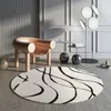 Tappeti rotondi tappeto tappeto tappeto moderno moderno per soggiorno camera da letto a pavimento anticello tapete casa 100 cm 120 cm