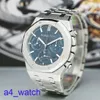 Fashion AP Forist Watch Epic Royal Oak Series 26240 -й черная тарелка Mens Mens Automatic Mechanical Precision Steel Charge Watch 41 Diamers Blue Plate