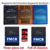 Kort högre kompatibilitet MX4SIO SIO2SD SD TF -kortadapter för alla PS2 -konsoler + gratis mcboot fmcb -kort + 256G/128G/64G -kit
