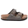 Designer Luxe Sandalen Men Women Slide slippers Boton Zachte mule muilezel Suede lederen schoenen Buiten en binnen Pantuffle calueel