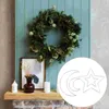 Flores decorativas 4 PCs Sonho Catcher Material Diy Supply Supply Rings Handmade MacRame Macrame Frame Christmas Garland Hoops