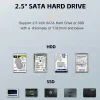 エンクロージャーUSB3.0 HDD SSD 2.5 "SATAポータブルエンクロージャー外部高速モバイルソリッドステートハードドライブストレージデータ転送