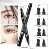 Eyeliner Double Head Triangle Star Heart Smile Liquid Eyeliner Penna nera Timbro rosso Sigillo Sigillo Eyeliner Eyeliner Bencil Cosmetico impermeabile