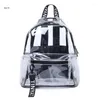 Sacs d'école x7ya femmes transparentes PVC sac à dos de voyage de voyage de voyage sac à dos pour les adolescentes