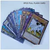 카드 게임 100pcs/set yuh 희귀 플래시 카드 yu gi oh 게임 페이퍼 아이 장난감 소녀 소년 컬렉션 크리스마스 선물 드롭 배달 선물 퍼즐 dh0mq