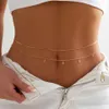 9 Styles Boho Zirkon Star Mond Anhänger Taille Bauchgurt Kette Frauen Sommer Bikini Y2K Accessoires Rave Body Schmuck 240409