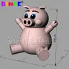8mh (26ft) 송풍기 거대 팽창 식 핑크 돼지 만화 판매 광고 광고 풍선 돼지 모델 야외 휴대용 만화 동물 charactors