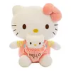 Atacado fofo morango gato de pelúcia brinquedo infantil game thepate holiday presente de garra machine prêmios 43cm9811