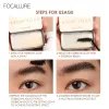 Enhancers FOCALLURE Eyebrow Soap Wax With Trimmer Fluffy Feathery Eyebrows Pomade Gel For Eyebrow Styling Makeup Soap Brow Sculpt Lift