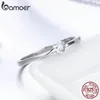 Cluster anneaux bamoer coeur promesse engagement pour les femmes 6 7 8 en forme de coeur zircone 925 Jewelry de déclaration en argent sterling gxr450