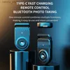 Selfie monopodes 2.2m Bluetooth Stick Stick Tripod 360 Rotation PTZ Porte-manche à main le support de téléphone pliable Monopode pour Android IOS Y240418