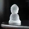 Tea Pets Glass Pet Ornament Zen Rudra Mały Buddha Akcesoria