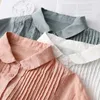 Kvinnors blusar kinesisk stil skjorta sommar bomull linne vintage fasta kläder lösa korta ärm kvinnor toppar ycmyunyan