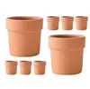 4 PCS MINI BASIN TERRACOTTA POTS POTTERES DESCESSAUX PLANTER BALCON EXTÉRIEUR CLAGE 240410