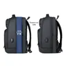 Ryggsäck utbyggbara mäns 17 tum bärbara ryggsäckar vattentät anteckningsbok väska USB skolväska sport resor för manlig skolpaket
