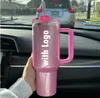 water bottle Water Botts US stock Black Chroma 40oz Quencher H2.0 Mugs Cups Cosmo Winter Pink Parade Car cup Tumbrs Limited Edition Vantins Day Gift With 1 1 GG0222