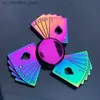 Novelty Games Manual Spinner Fidget Spinner Metal Rainbow Spinner Anti Angst Toy for Spinner Focus Relief Pressure Finger Spinner Q240418