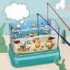 Kunstmatige mini -aquarium elektrische vissentank simulatie onderwater wereld magnetisch visserij interactief speelgoed voor kinderen 240403