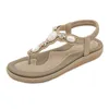 Sapatos casuais Summer Mulheres 2 cm Plataforma de 2,5 cm de altura sandálias elásticas senhora cunhas confortáveis femininas de cristal feminino.