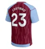 23 24 Aston Villas Soccer Jerseys Martinez McGinn Camisetas Mings Buendia Watkins Maillot svart målvakt 2023 2024 Fotbollsskjorta hem borta tredje barnpaket