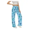 Dames broek lente zomer kokosnootboom streetwear dames yoga strand casual losse stijlvolle broek mode y2k zachte pantalon