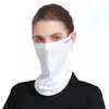Bandanas unisex Full Face Sun Protection Mask Soft Silk Running Sports Justerbar Anti Ultraviolet för sommaren utomhusaktiviteter