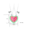 Pendant Necklaces 2024 2Pcs/set Summer Watermelon Magnetic Friend Necklace For Kids Girls Fashion Friendship Gifts Party Jewelry