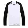 Sublimation Blank T-Shirt Thermal Heat Transfer Printing Party T Shirt DIY Unisex Blouse Top Tees Child Patchwork Raglan Tshirt Z 4.4 0418