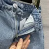 Designer Jeans 2024 Ny vår sommarmode panelerade raka märke samma stil byxor lyxiga kvinnors shorts 0418-25