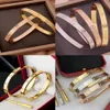 pulseira de braceletes clássicas de gulmão feminina jóias de luxo jóias cristal 18k banhado de ouro 925 prateado amantes de aço inoxidável