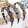 Gumki do włosów z daleka do podwójnego rzędu Bow Rhinestone Fairbands Niepoślizgowa ramka Hair Hoop Kryształowy opaska dla kobiet opaski do włosów