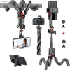 Selfie Monopods Wireless Selfie Stick Tripod with Remote Extendable Rod Phone Holder with 1/4 Screw Interface Flexible Tripod for Phone Camera Y240418