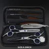 Professionelle Friseurhaarschnittschere 6 Zoll 440C Barber Shop Friseure Schneiden Sie Ausdünnungswerkzeuge Hochwertiger Salon -Set 240418