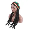 Beretti UJZQ colorato a maglia berretto falsa in treccia colorato cofano reggae d24418