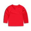 12 Farben Autumn Baby Girls Tops Kinder einfache T-Shirts OEM T-Shirts Jungen Tees Kinder Kleidung Decke Tops für 1-14 Jahre 240509