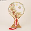 Figurines décoratives luxe chinois or phoenix fan de ventilateur de mariée bouquets classiques faits à la main
