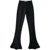 Women's Pants High Waist Super Elastic Slim-Fit Duck Feet Bamboo Leg