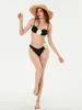Swimwear Women Women S 2 pièces Bandeau Swimsuit 3D Bikini floral Ensembles de fleurs