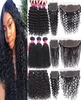 9A Remy Brazilian Virgin Hair With Closures 4X4 Lace Closure Or 13X4 Lace Frontal Closure Deep Wave Brazilian Hair Bundles With Cl2952405