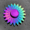 Jeux de nouveauté Nouveau gradient multi-couleurs fidget rotateur créatif fleur arc-en-ciel R188 Rotateur de la main de roulement silencieux doigt le gyroscope décompression jouet q240418
